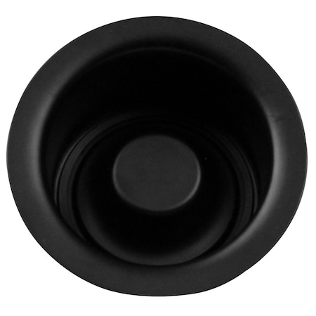 Westbrass InSinkErator Style Extra-Deep Disposal Flange and Stopper in Powdercoated Flat Black D2082-62